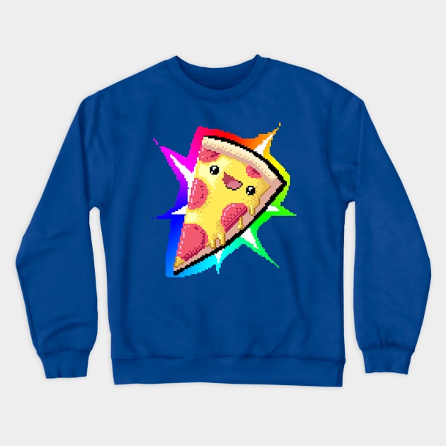 Pixel Pizza Crewneck Sweatshirt by debrincatdoodles